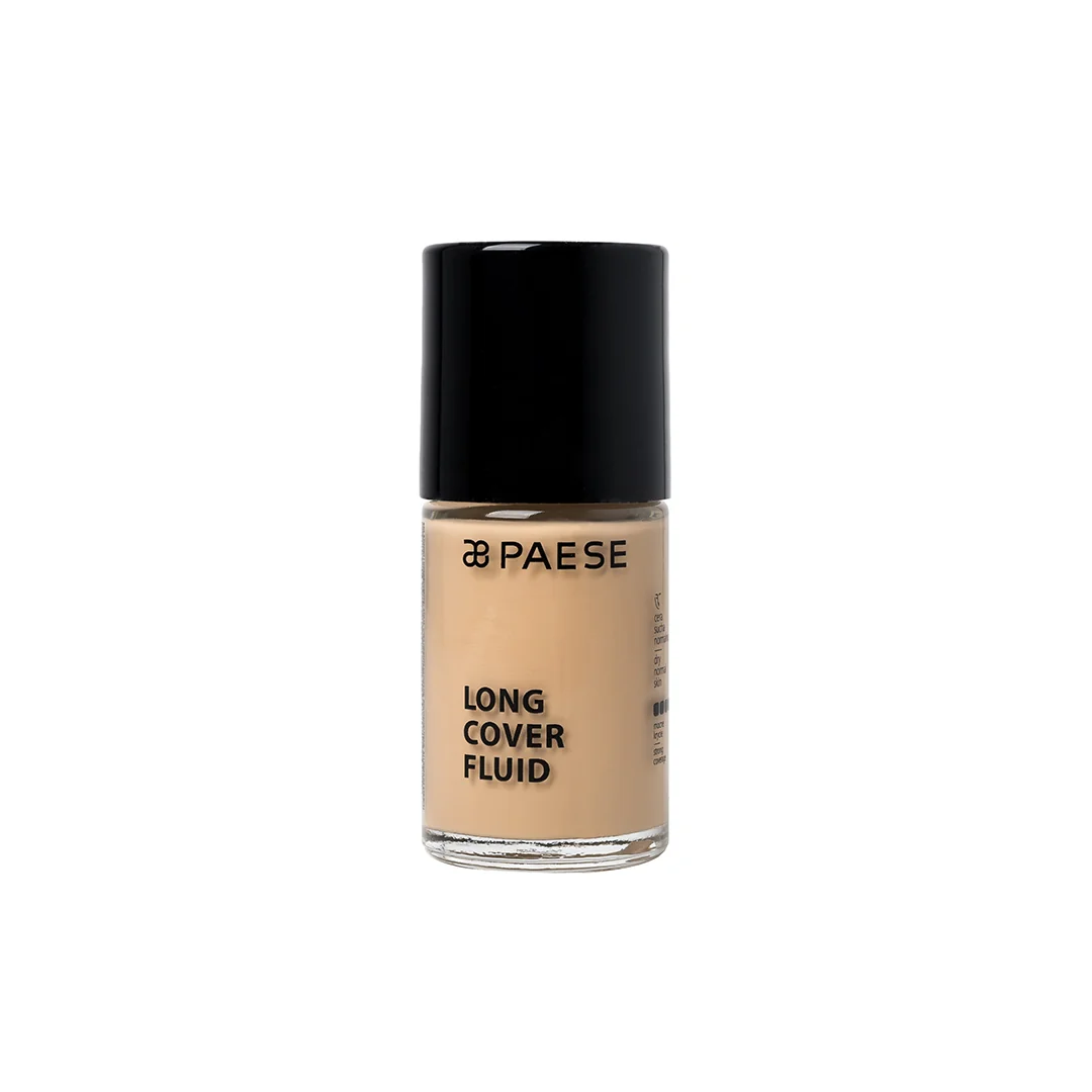 Paese Long Cover fluid podkład kryjący, 2.5 warm beige, 30 ml