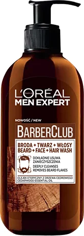 L`Oreal Men Expert Barber Club żel do mycia brody, twarzy i włosów, 250 ml