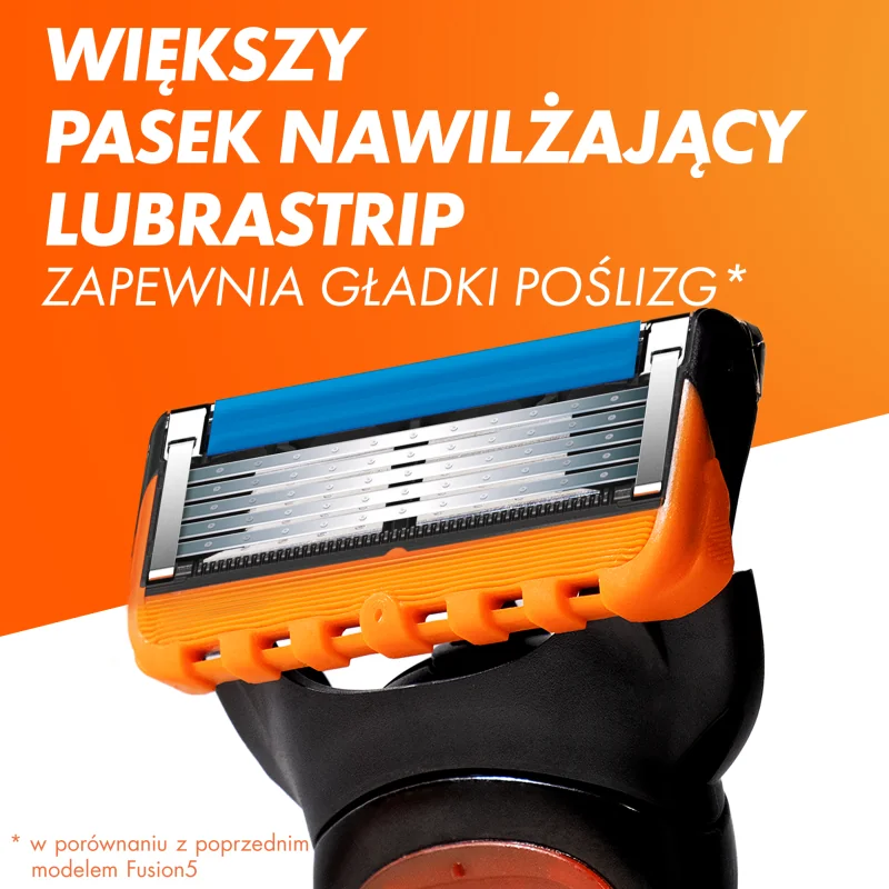 Gillette Fusion5 Maszynka do golenia z 2 wymiennymi ostrzami dla mężczyzn, 1 szt. 