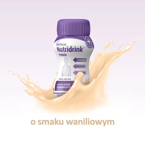 Nutridrink Protein płyn o smaku waniliowym, 4 x 125 ml