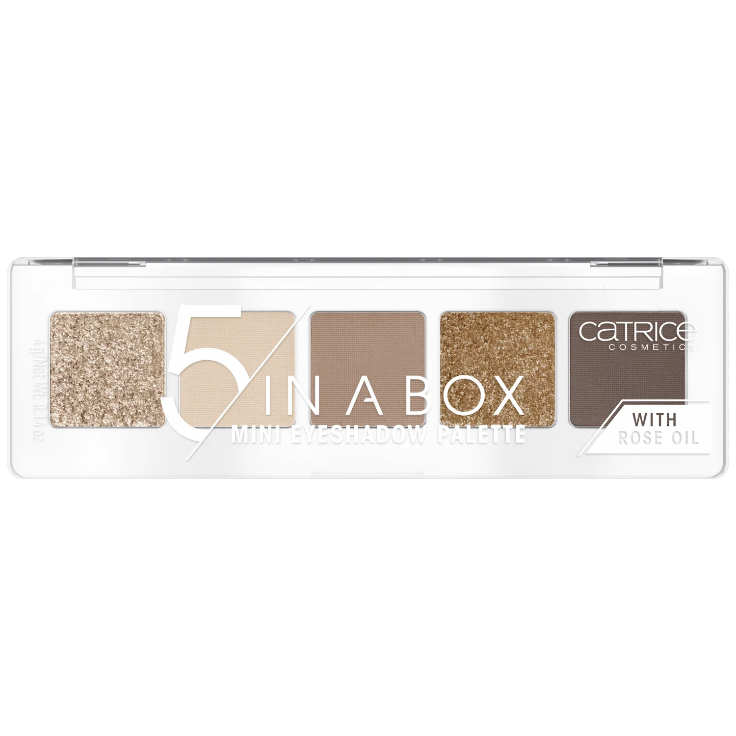 CATRICE 5 In A Box Mini Eyeshadow Palette Paletka cieni do powiek 010 Golden Nude Look, 4 g