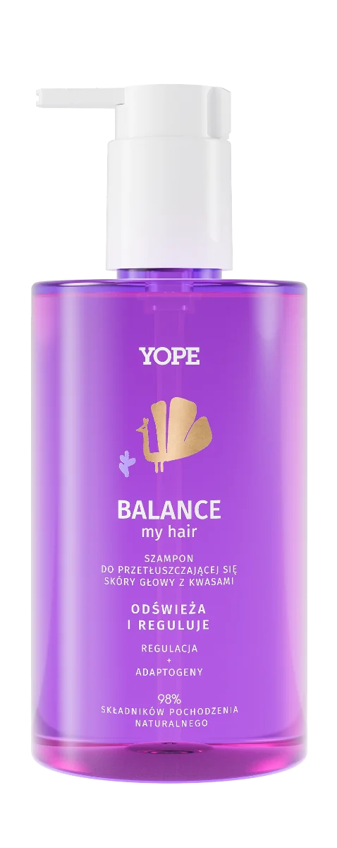 YOPE Balance Szampon do przetłuszczającej się  skóry głowy, 300ml