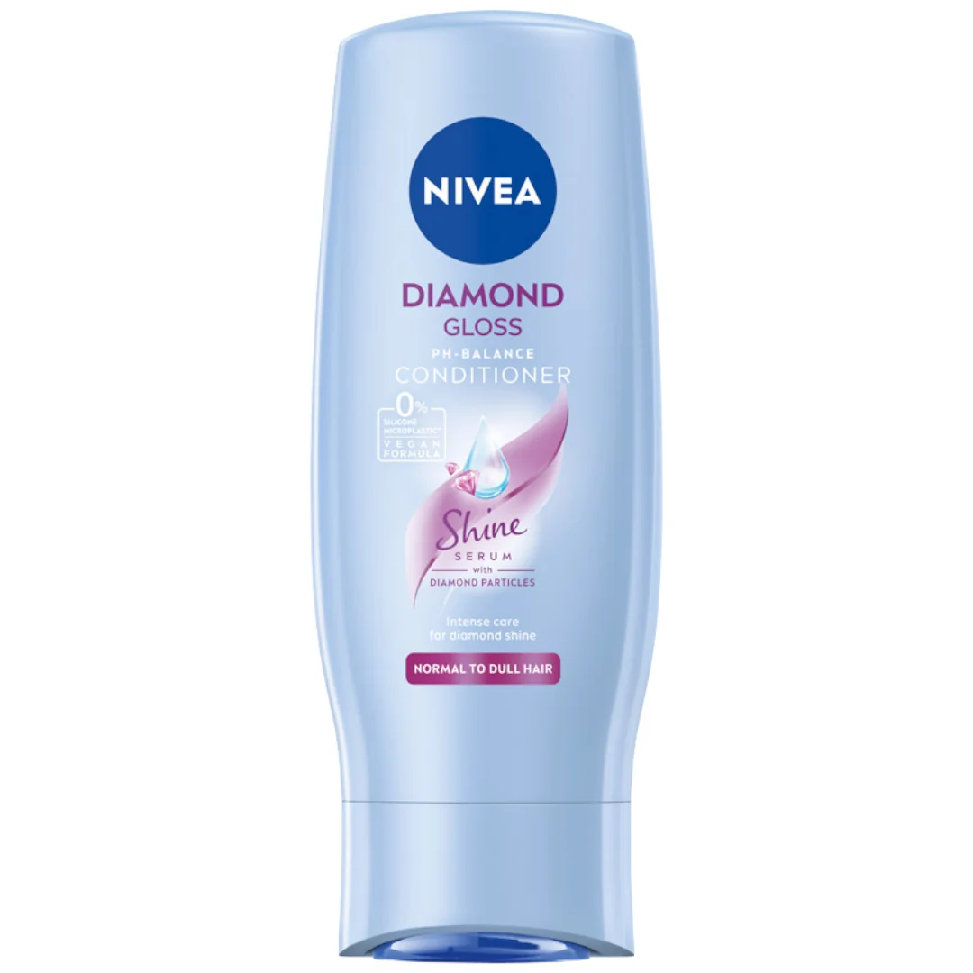 Nivea Diamond Gloss Care odżywka do włosów pielęgnująca, 200 ml