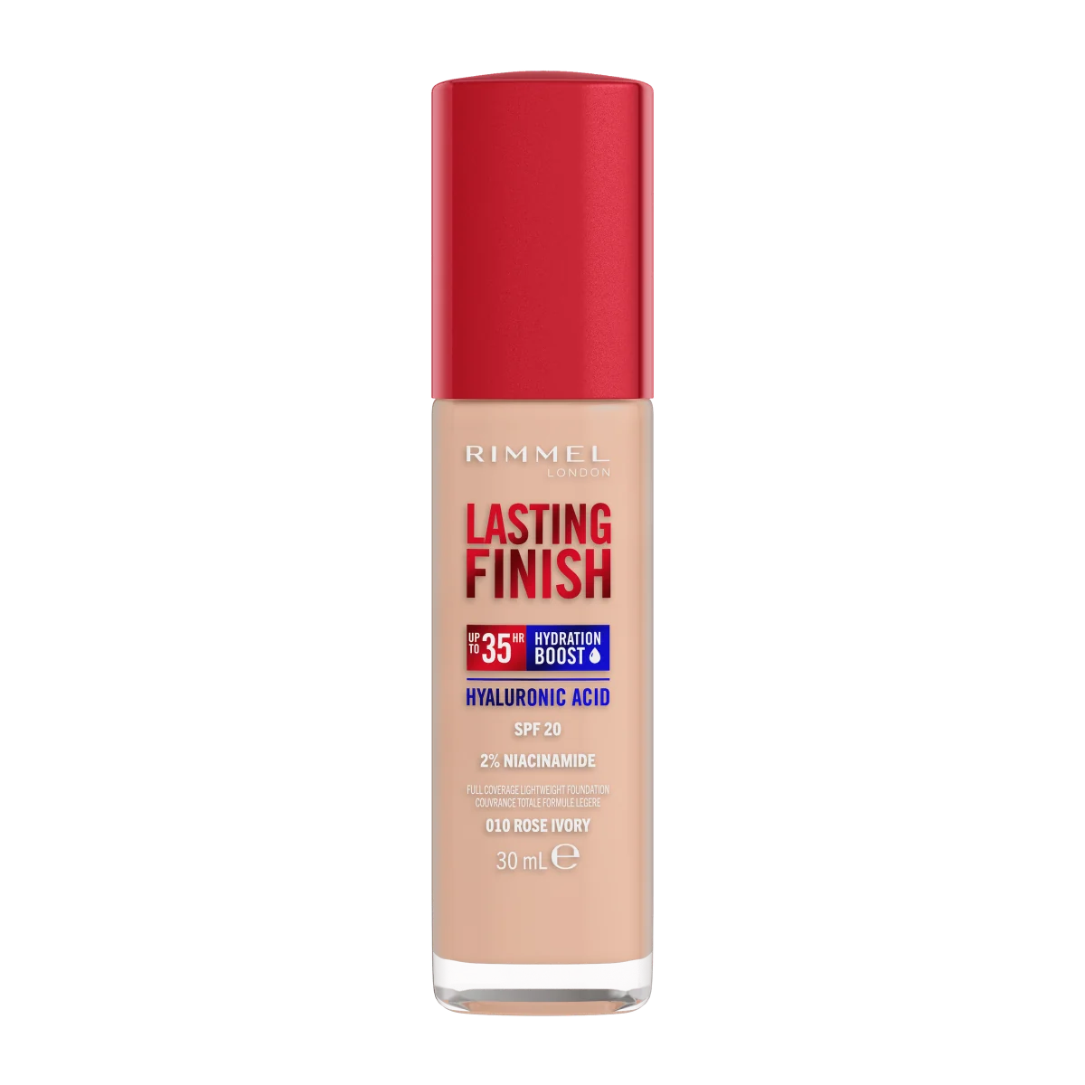 Rimmel Lasting Finish 35HR podkład do twarzy 010 Rose Ivory, 30 ml