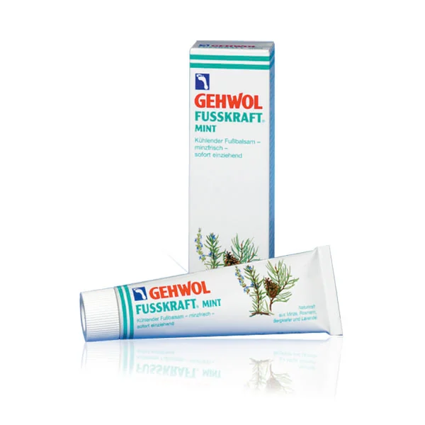 Gehwol Fusskraft Mint, balsam chłodzący do stóp, 75 ml