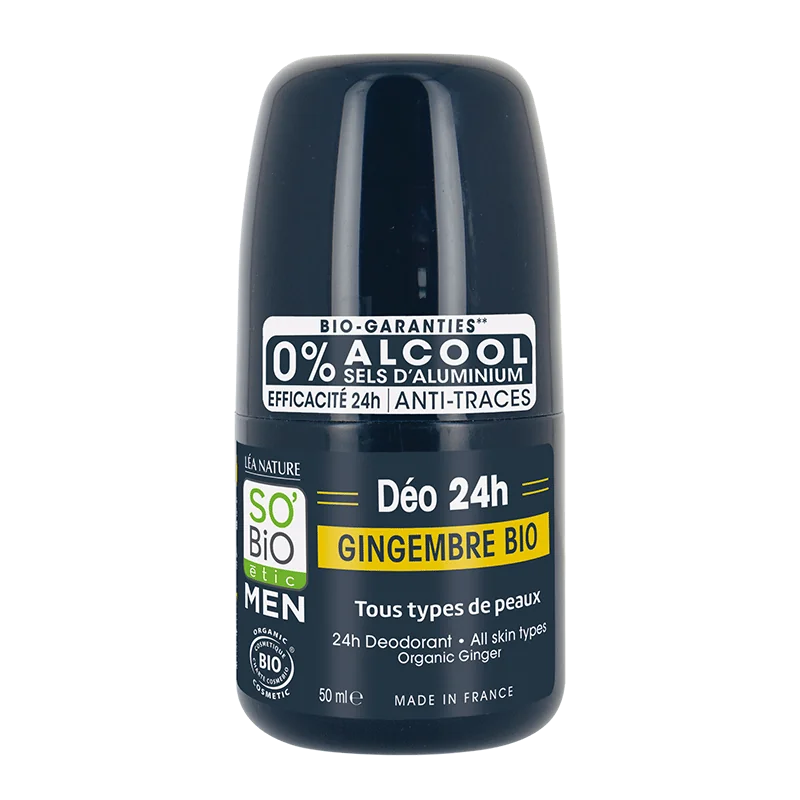 SO’BIO étic Men Déo 24 h dezodorant dla mężczyzn, 50 ml