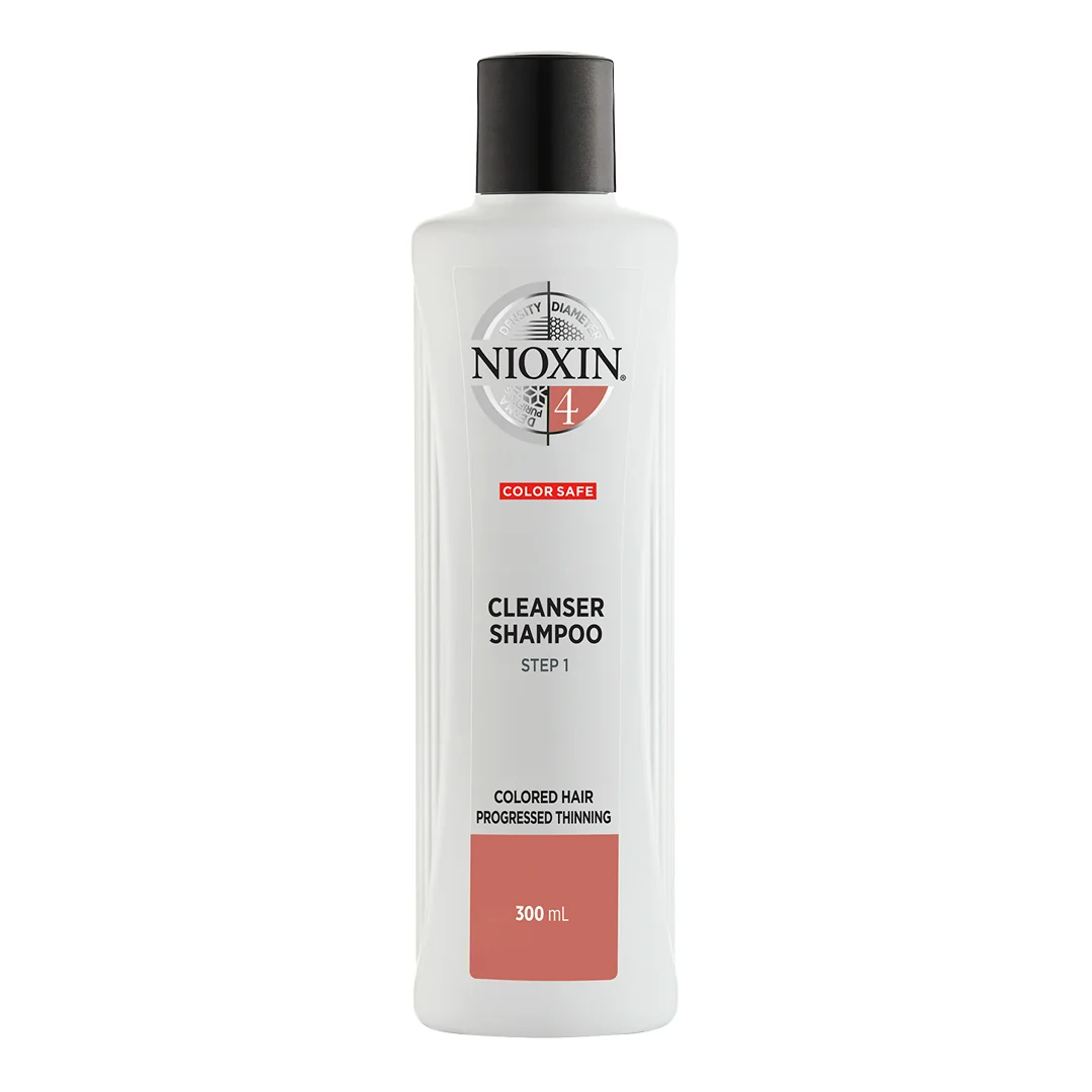 Nioxin System 4, szampon oczyszczający do włosów farbowanych, 300 ml