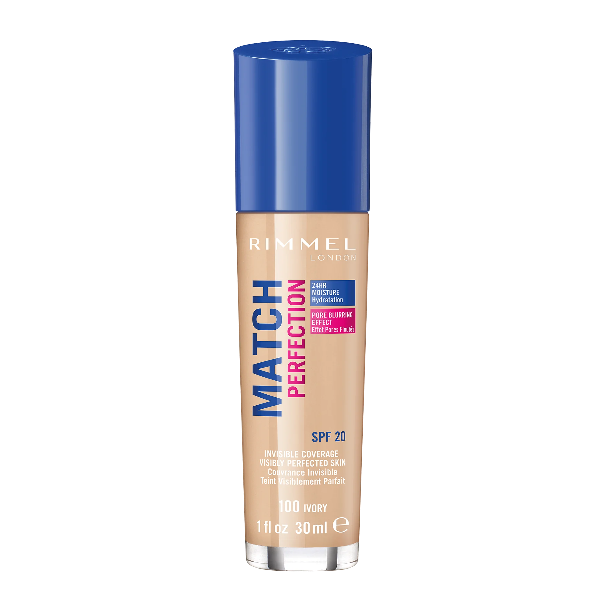 Rimmel Match Perfection podkład do twarzy 100 Ivory, 30 ml