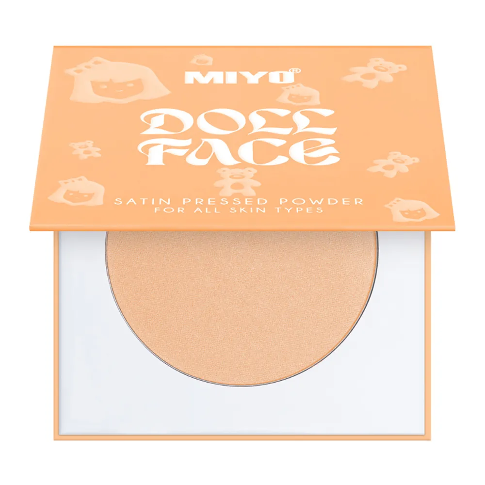 MIYO Doll Face Satin Powder Puder prasowany do twarzy 03 Ballerina, 7 g 