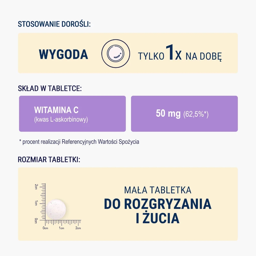 Naturell, Witamina C dla dzieci, tabletki do rozgryzania i żucia, 180 sztuk 