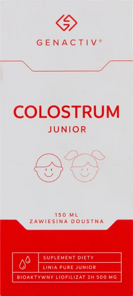 Colostrum Junior Genactiv, zawiesina doustna, 150 ml