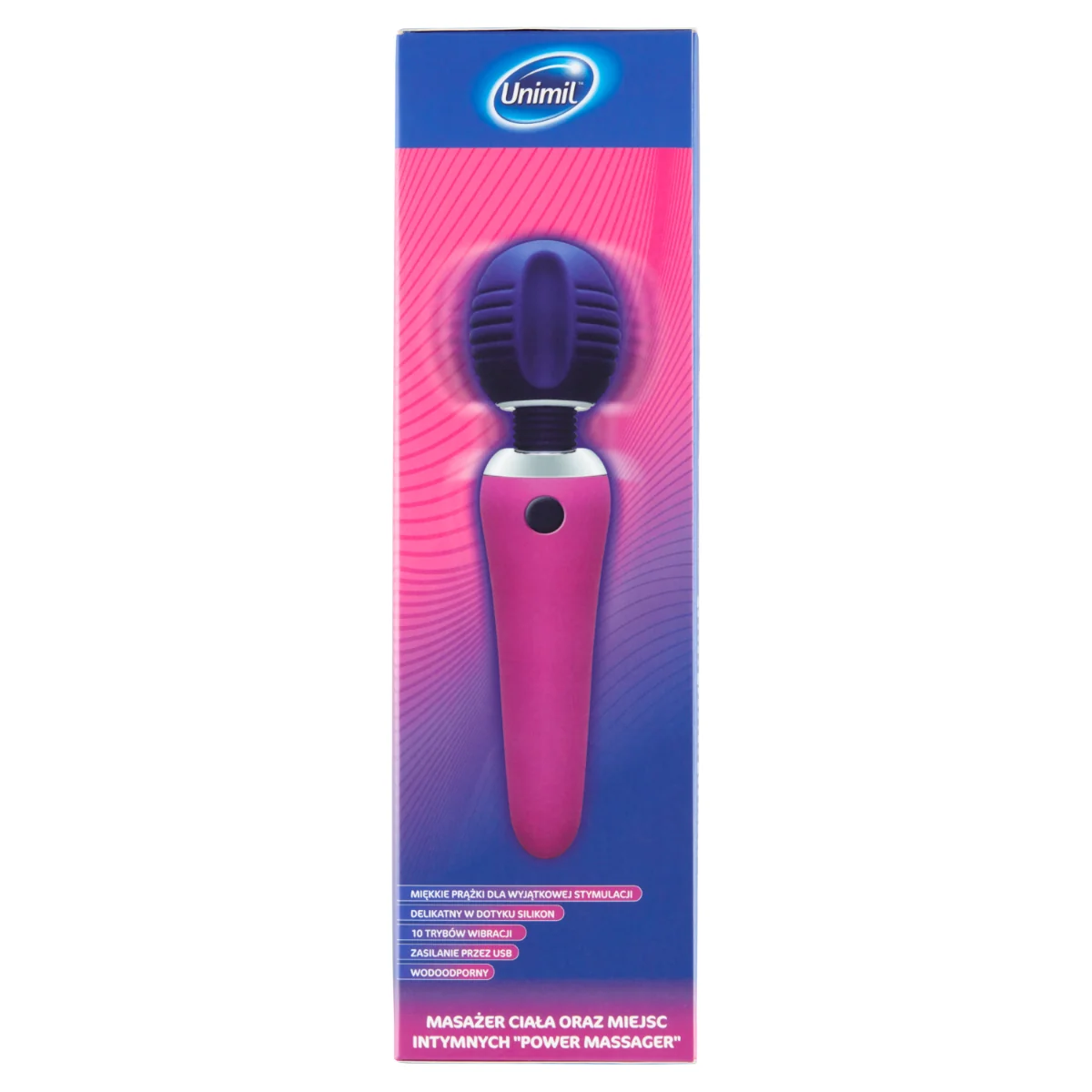 Unimil Vibrating Wand Wibrator do ciała i miejsc intymnych, 1 szt.