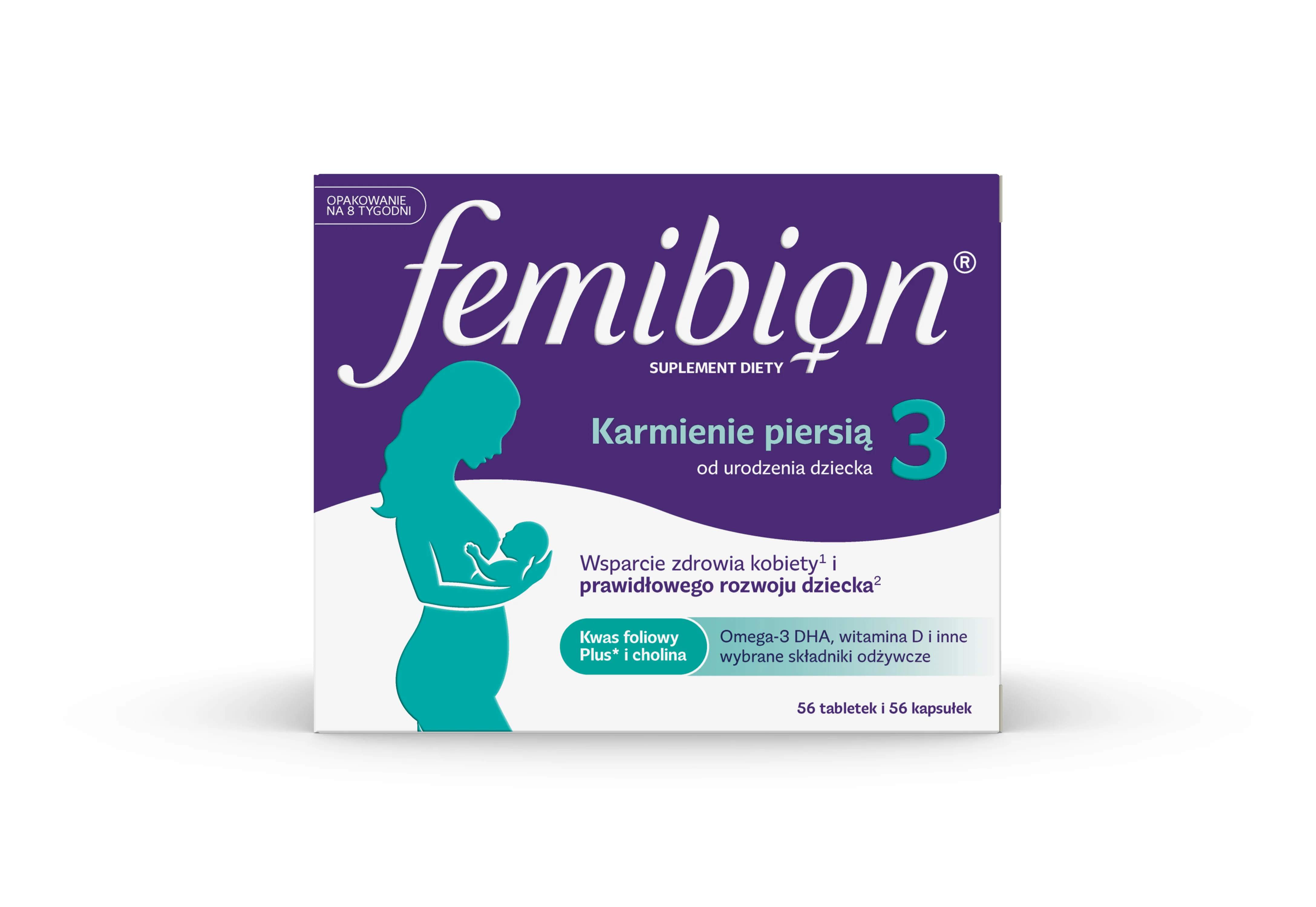 Femibion 3 Karmienie piersią, 56 tabletek + 56 kapsułek 