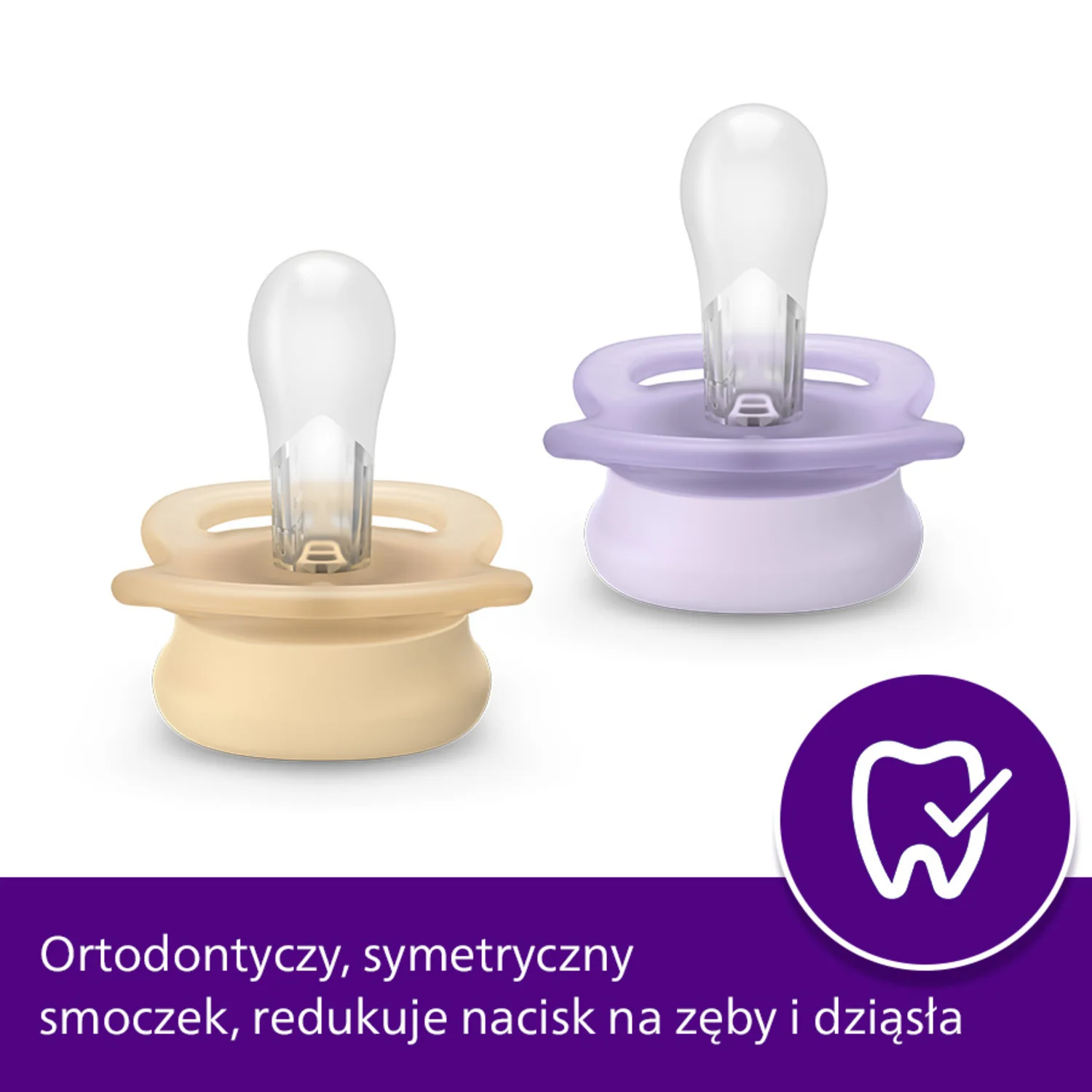 Philips Avent Ultra Start SCF075/01 smoczek ortodontyczny, 0-2 m, 2 szt. 