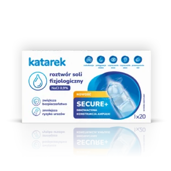 KATAREK Secure+, roztwór soli fizjologiczny NaCI 0,9%, 20x5 ml