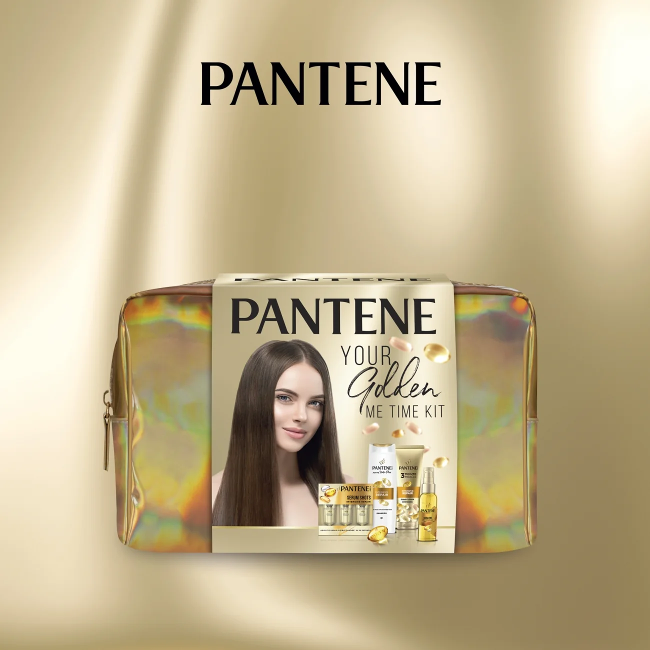 Pantene zestaw olejek do włosów + szampon do włosow + serum w ampułkach + maska