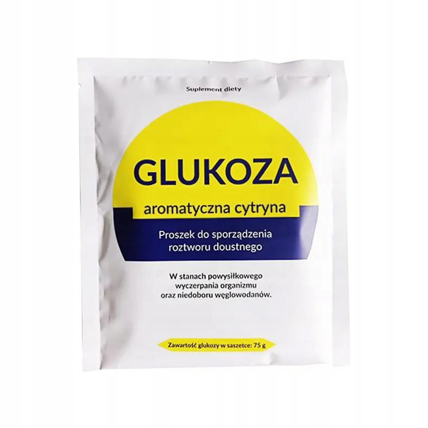 Organic Pharma, glukoza aromatyczna cytryna, 75 g