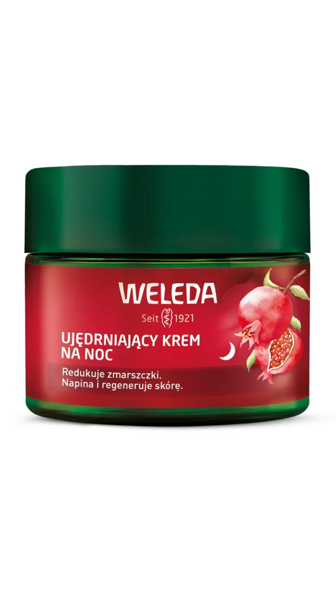 Weleda, ujędrniający krem na noc z granatem i peptydami maca, 40 ml