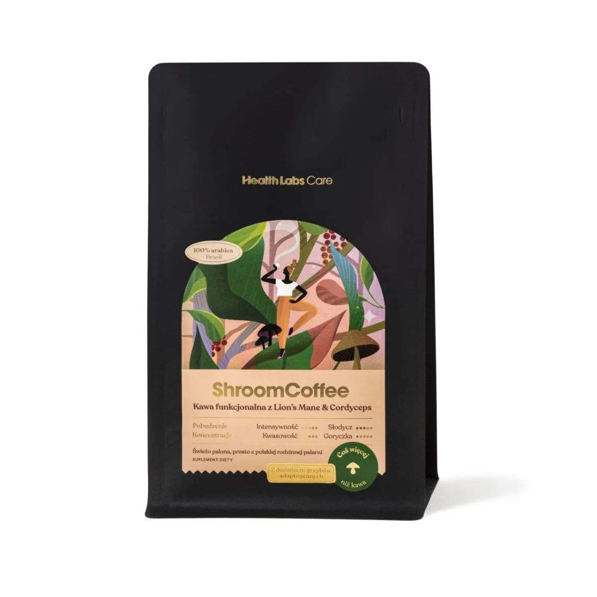 Health Labs, ShroomCoffee, Kawa funkcjonalna Lion`s Mane&Cordyceps, 252 g