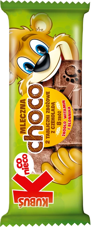 Kubuś Co Nieco Choco Ciasteczka zbożowe z czekoladą, 32 g