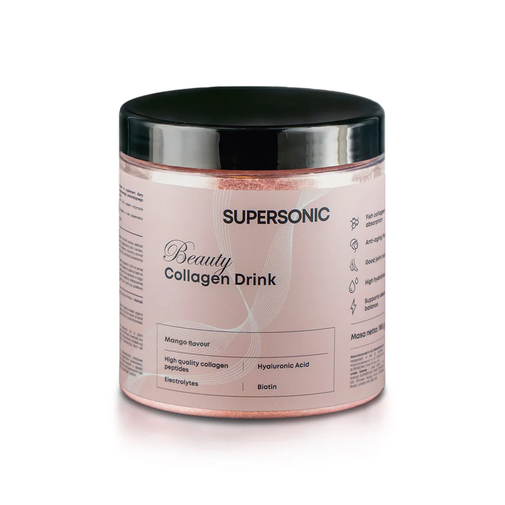 Supersonic Collagen Beauty Drink kolagen w proszku, smak mango, 185 g