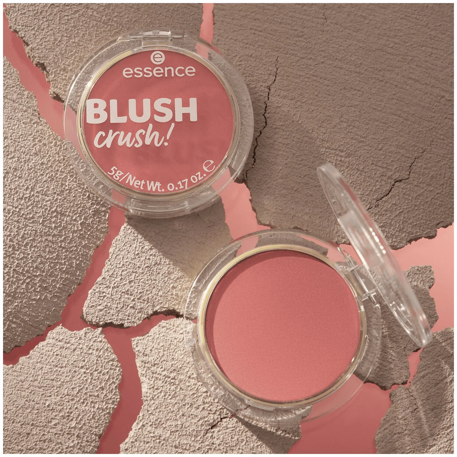 Essence Blush Crush! róż w pudrze do policzków w kompakcie 20 Deep Rose, 5 g