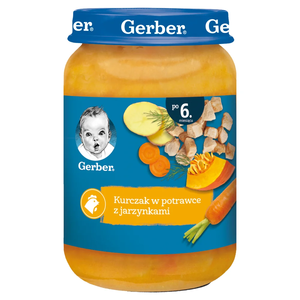 Gerber obiad dla dzieci kurczak w potrawce z jarzynami, 190 g