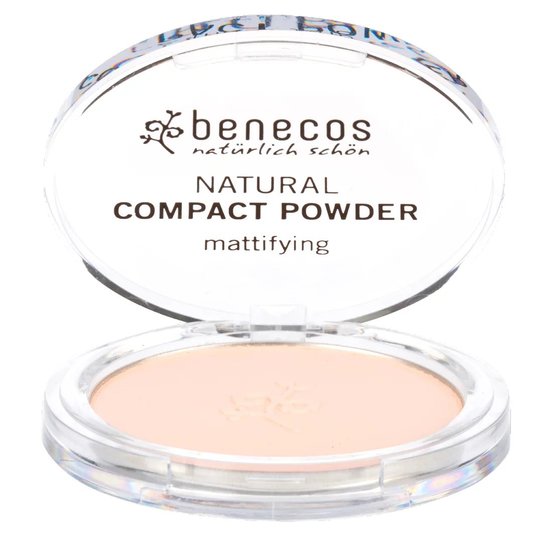 Benecos Natural naturalny puder w kompakcie jasny, 9 g. Data ważności 31-03-2025