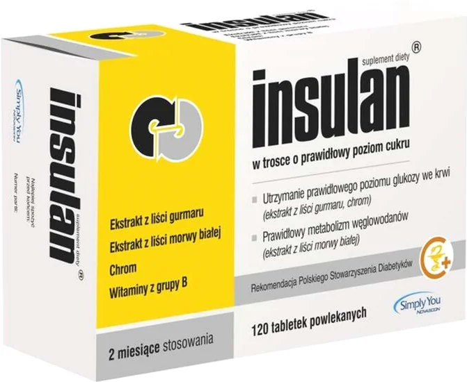 Insulan, 120 tabletek powlekanych