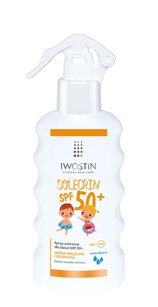 Iwostin Solecrin, spray ochronny dla dzieci, SPF 50+, 175 ml