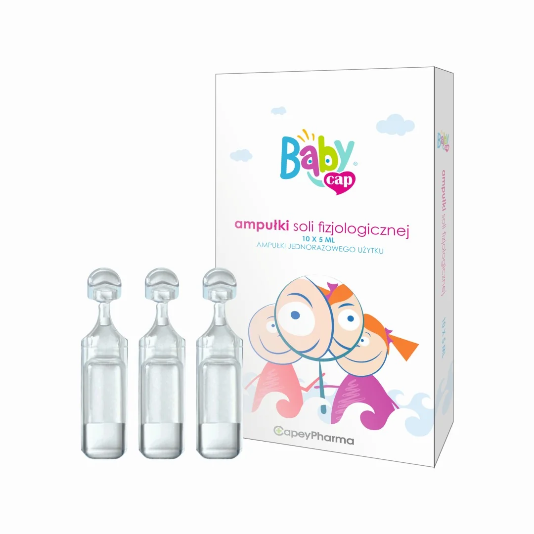 Babycap ampułki soli fizjologicznej, 10 ampułek po 5 ml