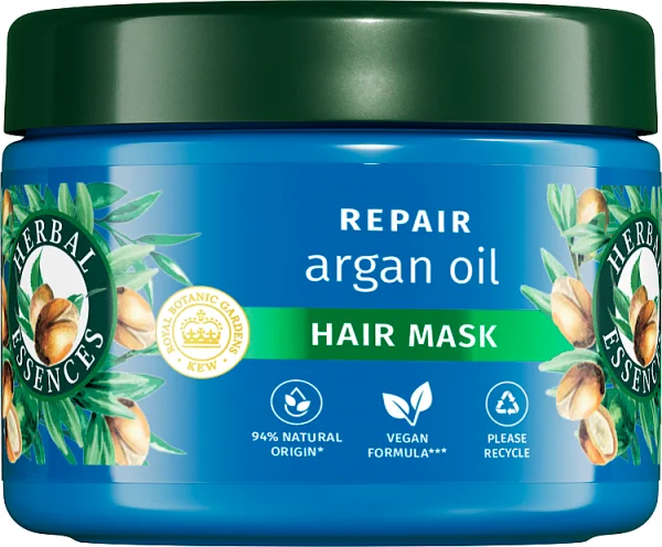 Herbal Essences Argan Oil Repair, maska odżywiająca do suchych włosów,  300 ml