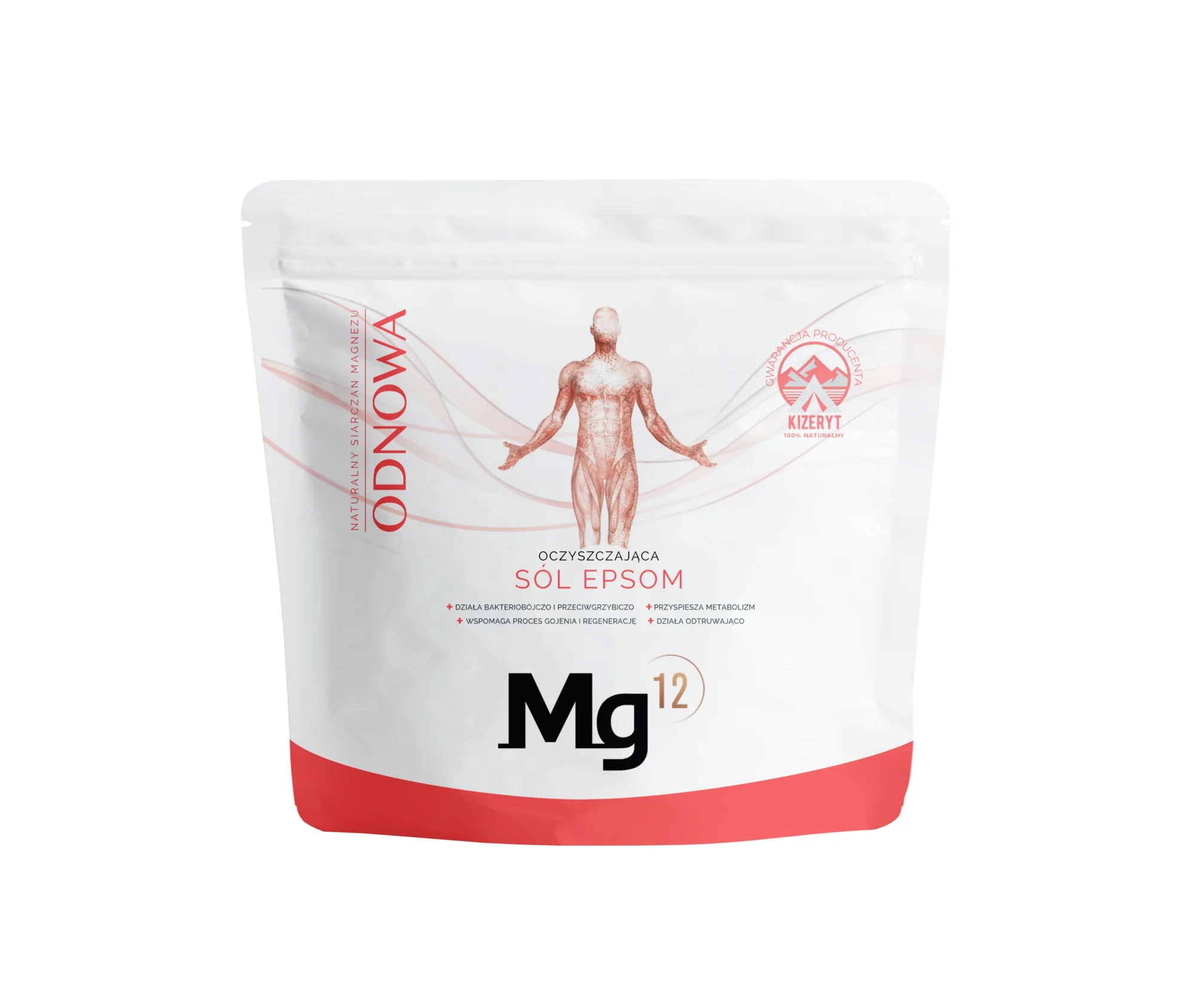 Mg12 Odnowa oczyszczająca sól Epsom, 1 kg