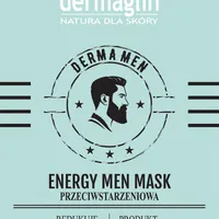 Dermaglin Derma Men Energy Men przeciwstarzeniowa maseczka do twarzy dla mężczyzn, 20 g