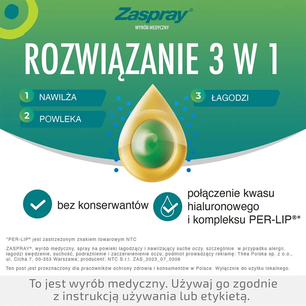 Zaspray spray na powieki, 10 ml