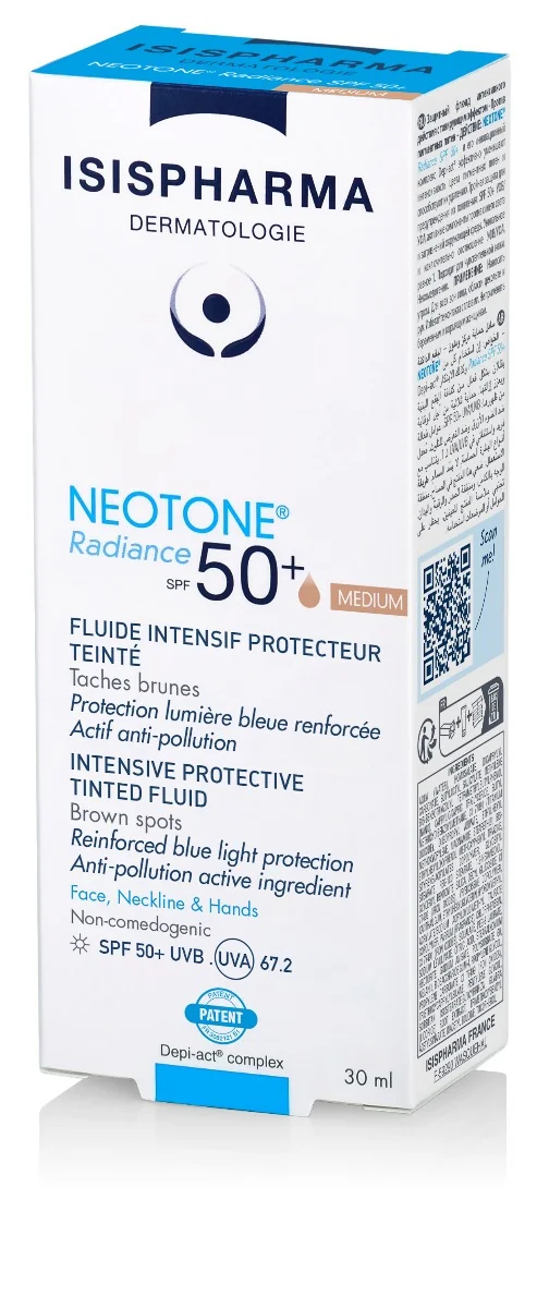 Isispharma Neotone Radiance, serum na dzień przeciw przebarwieniom SPF 50 medium, 30 ml