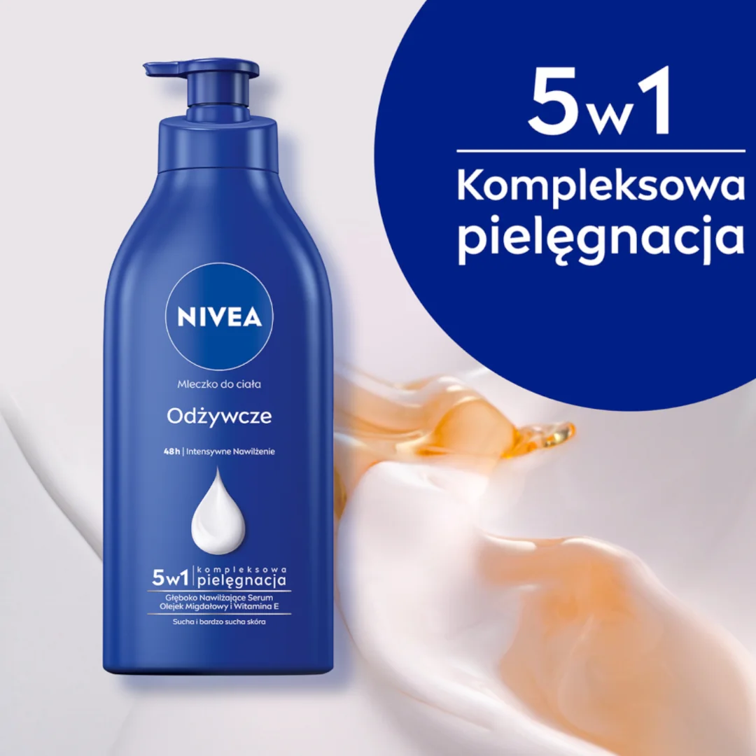 Nivea odżywcze mleczko do ciała z pompką, 625 ml