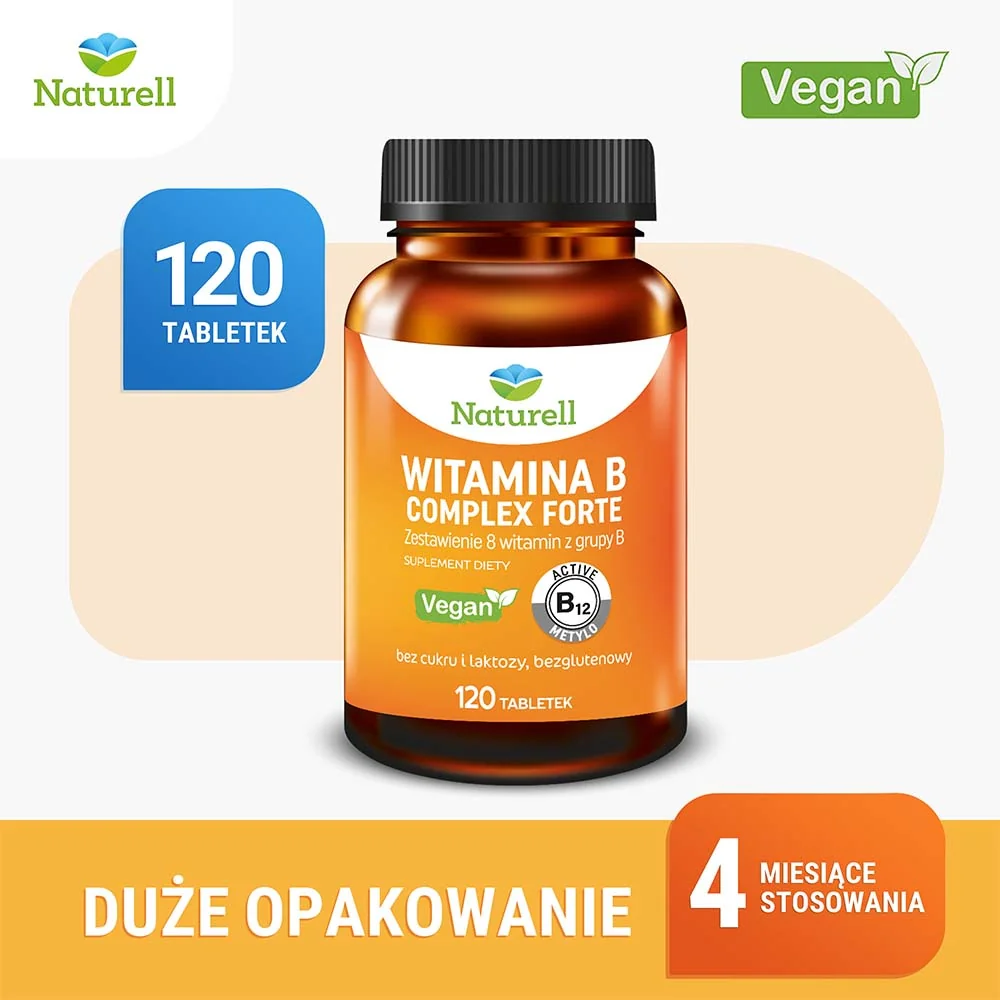 Naturell Witamina B Complex Forte, 120 tabletek