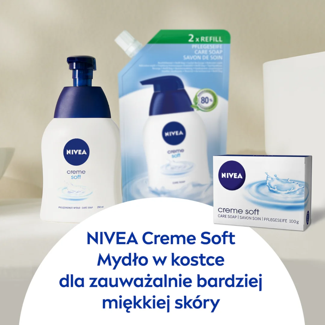 Nivea Creme Soft mydło w kostce, 100 g