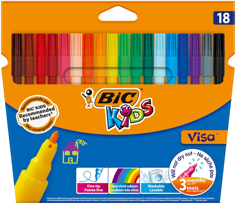 BIC Kids Visa flamstry, 18 szt.