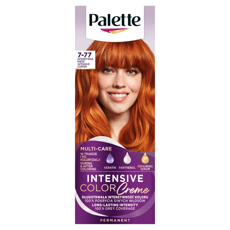 Schwarzkopf Paette Intensive Color Creme farba do włosów 7-77 intensywna miedź, 1 szt.