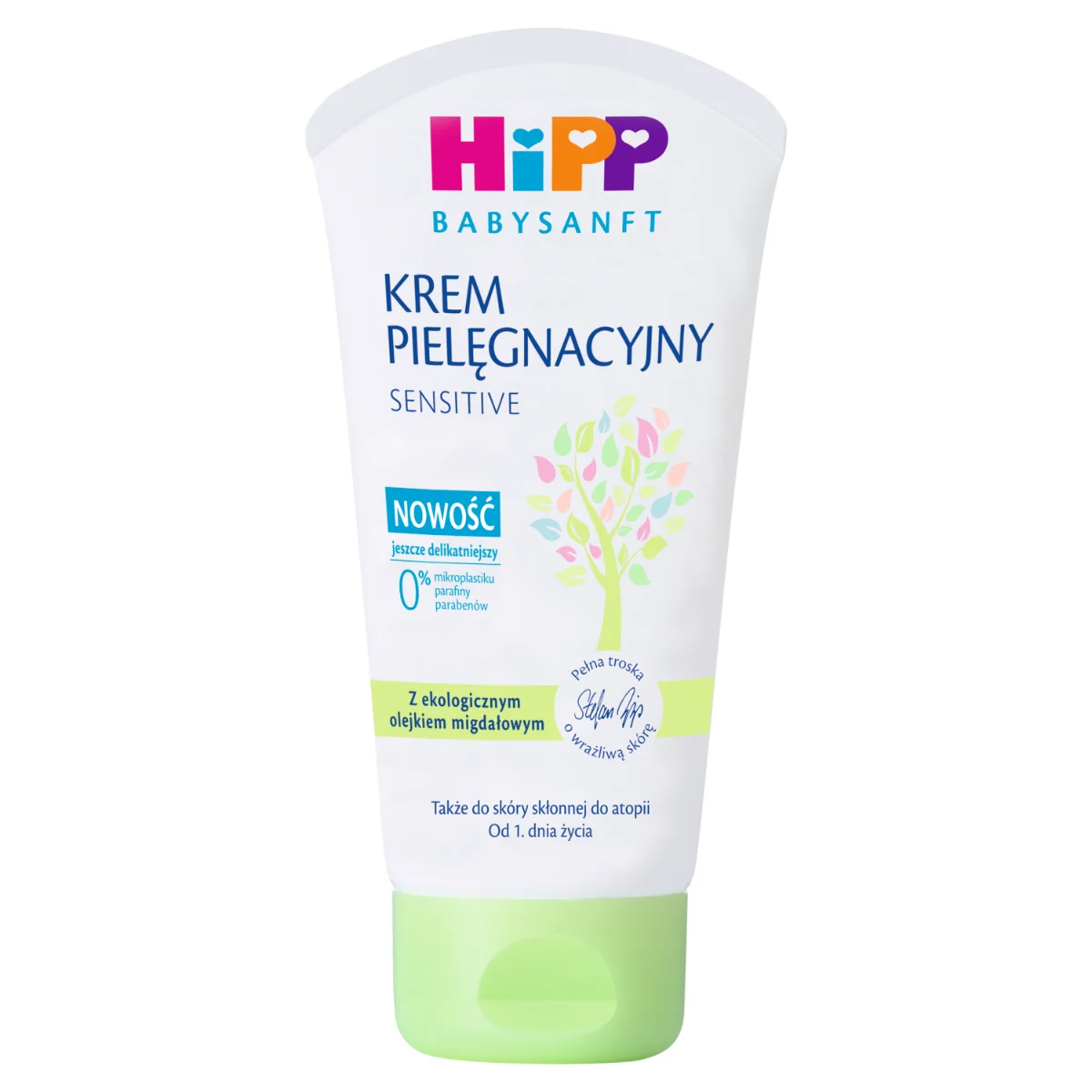 HiPP Babysanft, Pielęgnacyjny krem do twarzy i ciała, od 1. dnia życia, 75 ml