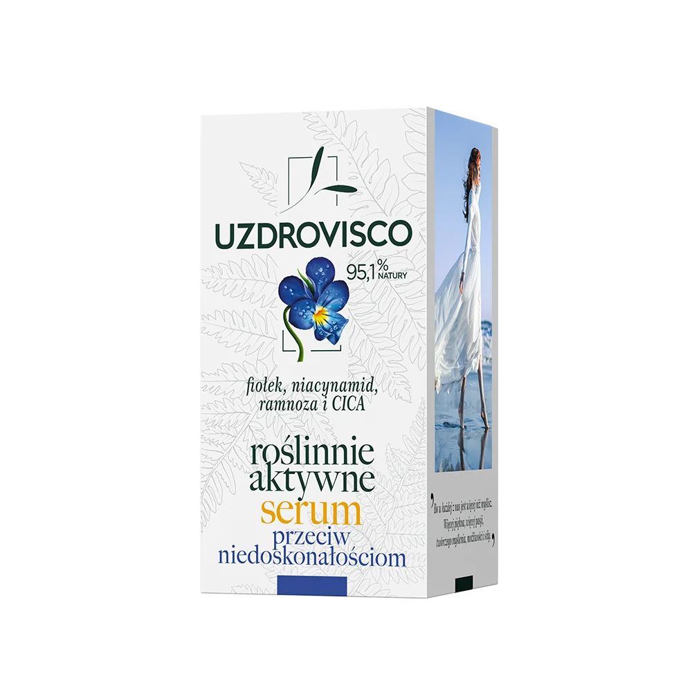 Uzdrovisco roślinnie aktywne serum przeciw niedoskonałościom Fiołek, 30 ml