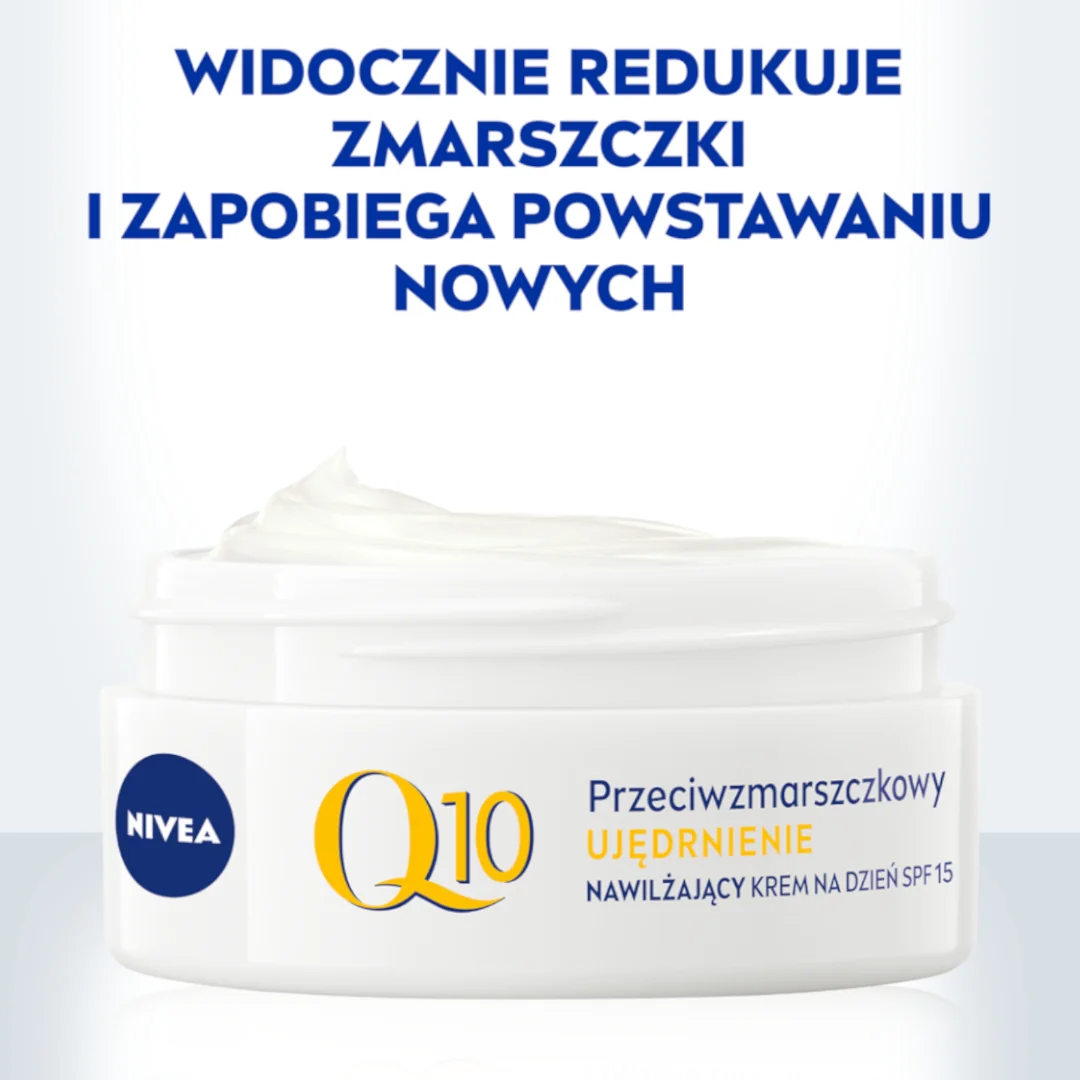 Nivea Q10 Ujędrnienie przeciwzmarszczkowy krem do twarzy na dzień z filtrem SPF 15, 50 ml