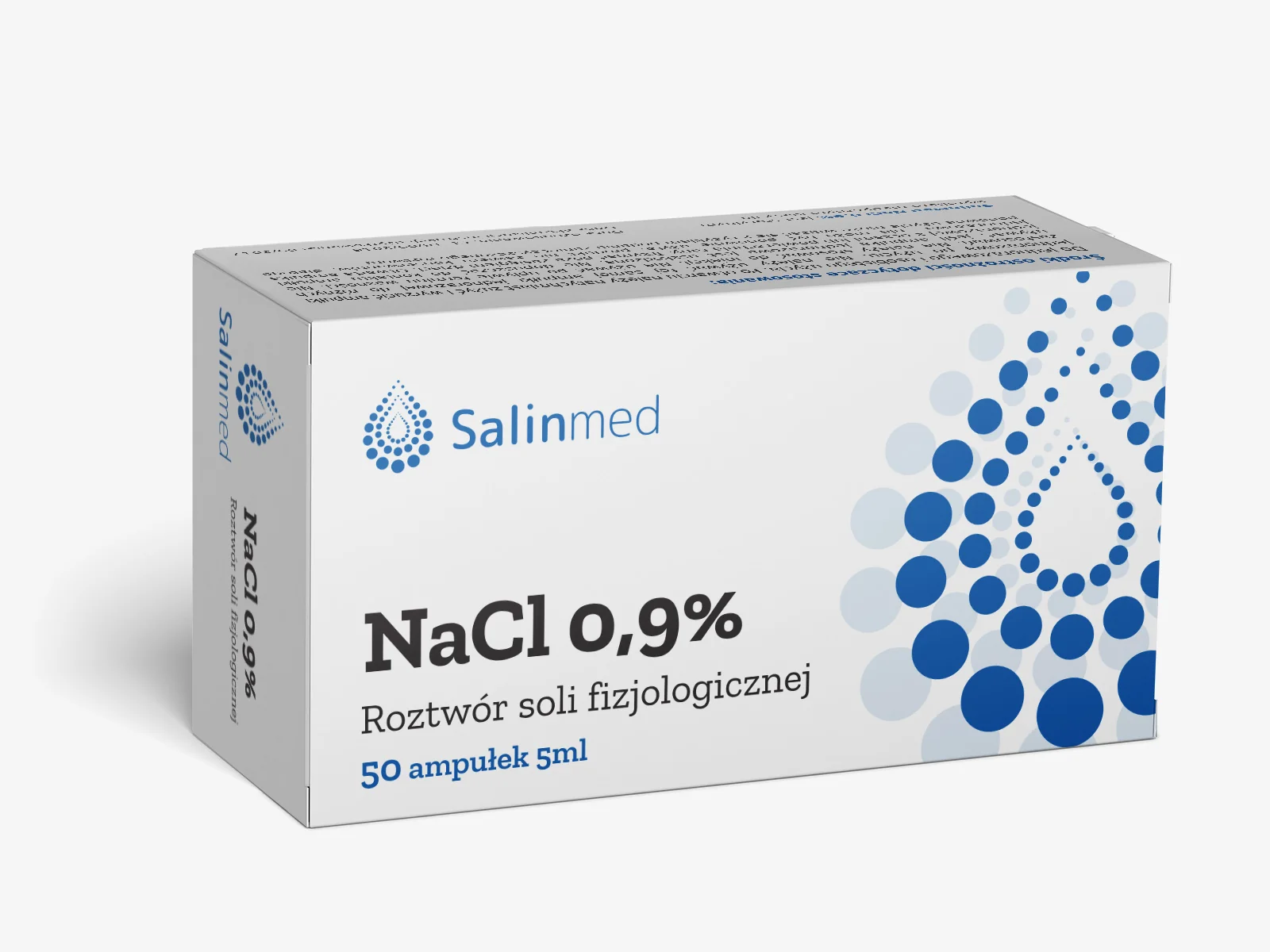 Salinmed NaCl 0,9%, roztwór soli fizjologicznej 5 ml, 50 sztuk