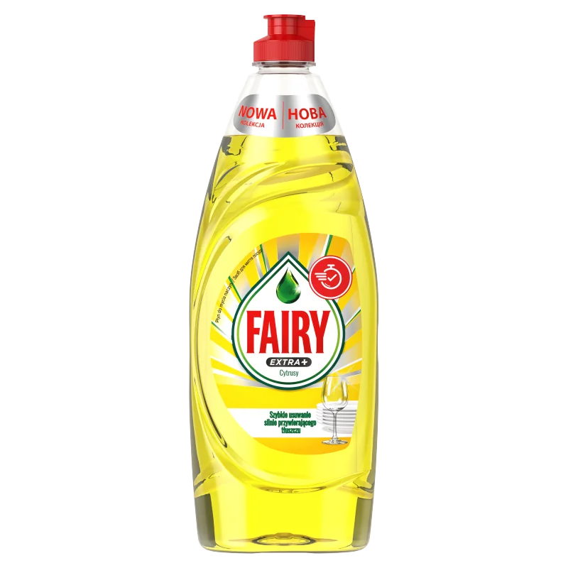 Fairy Extra+ Płyn do mycia naczyń Cytryna, 650 ml