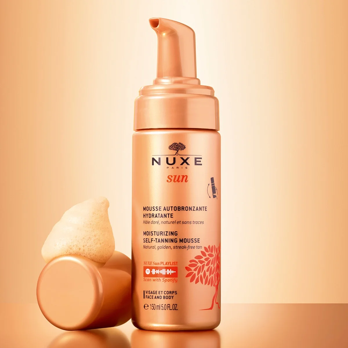 Nuxe Sun samoopalacz w piance, 150 ml