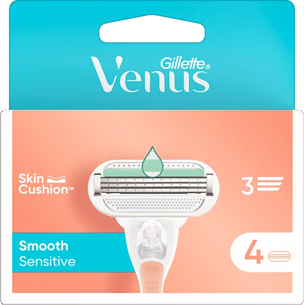 Venus Deluxe Smooth Sensitive, 4 wkłady do maszynki