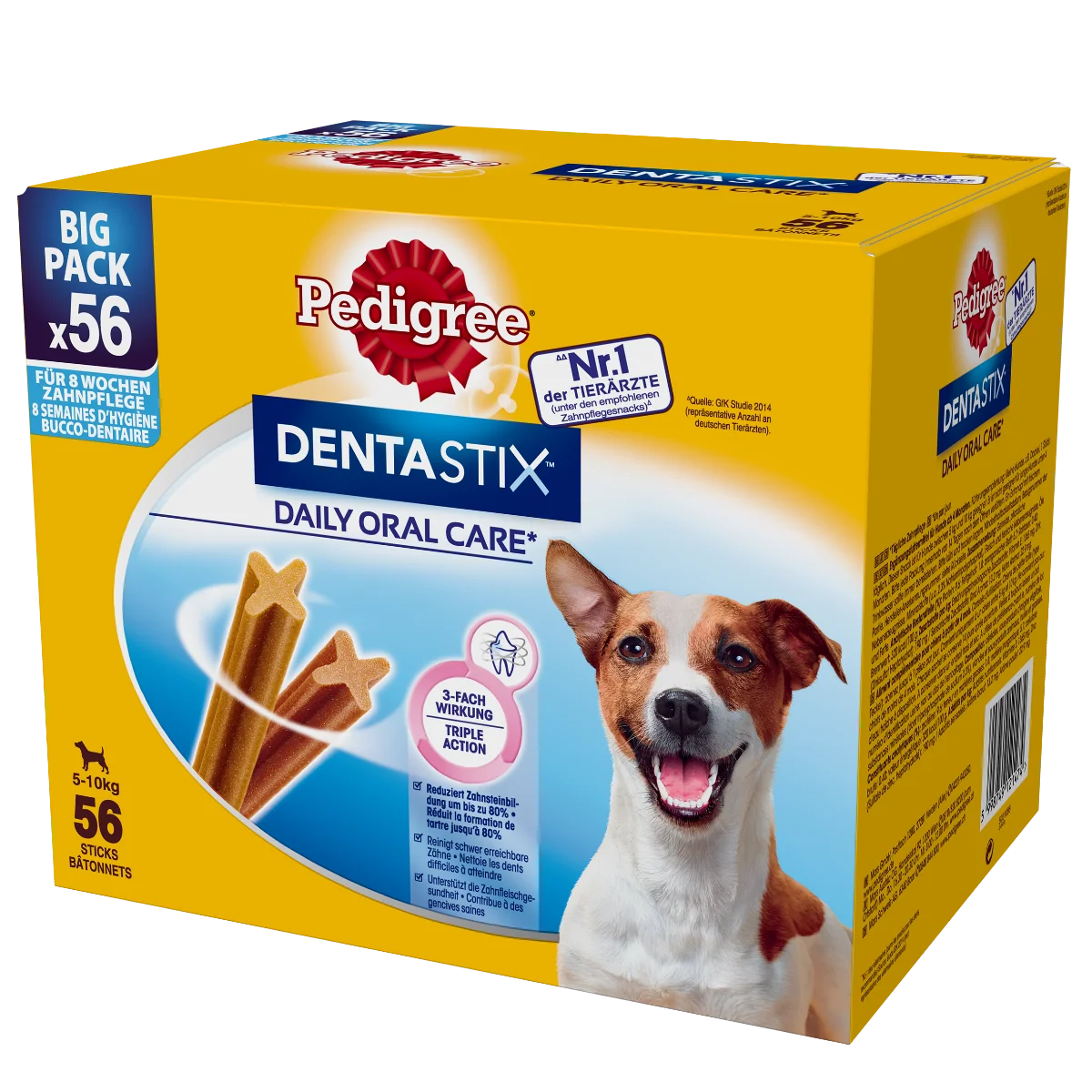 Pedigree DentaStix Daily Fresh przysmak dla dorosłych psów ras małych, 8x110 g