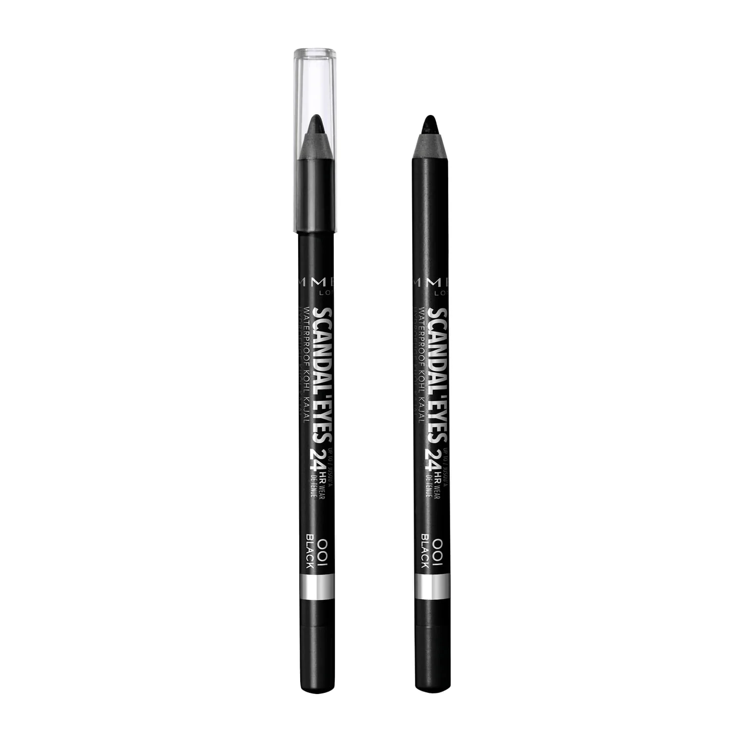 Rimmel Scandal’eyes wodoodporna kredka do oczu, nr 001 Black, 1,3 g